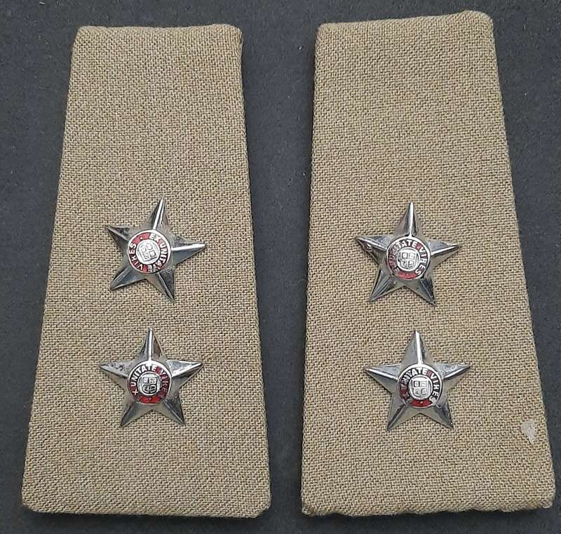 * *Border War : 1970s SADF Lieutenant Rank Shoulder Board Insignia Pair (All Pins).**