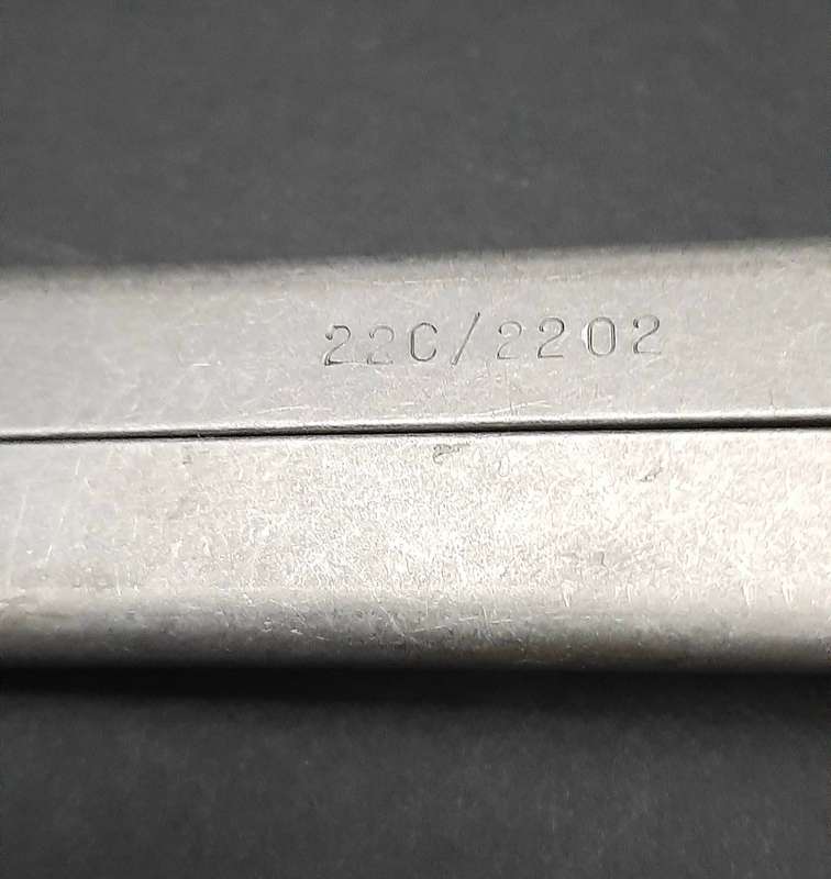 **RARE: 1970s RAF MK3 Pilot's Survival/ Release Gravity Knife w/ Scabbard.**