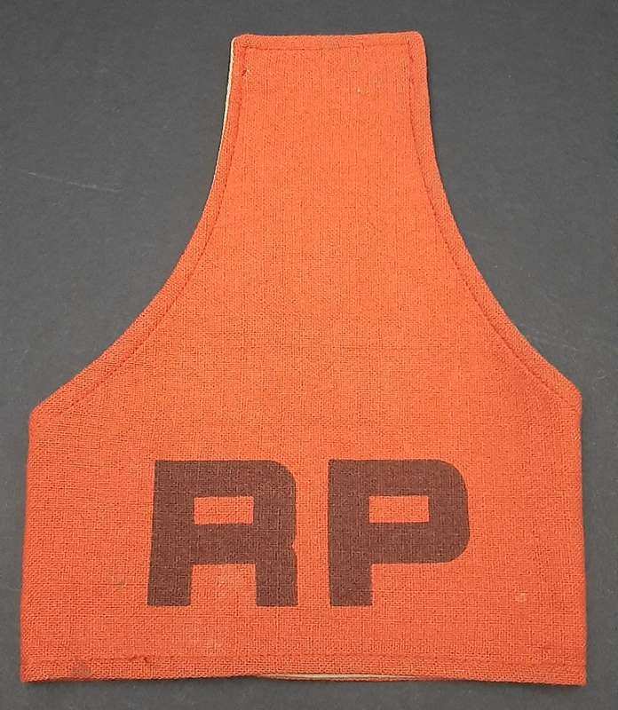 **Border War : 1970s SADF Regimental Police Red Cotton Brassard x1  **