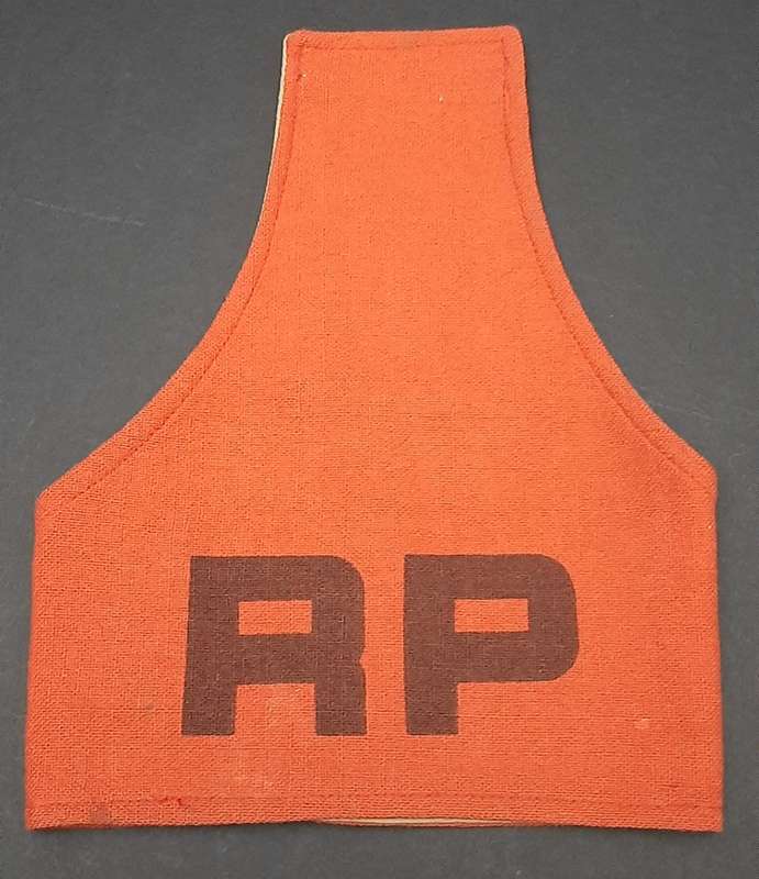 **Border War : 1970s SADF Regimental Police Red Cotton Brassard x1  **