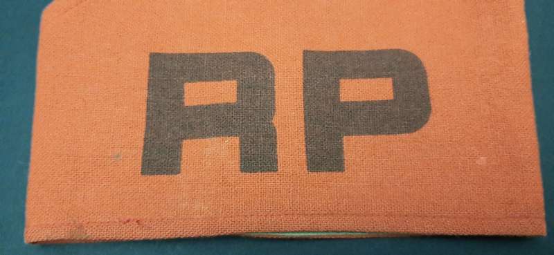**Border War : 1970s SADF Regimental Police Red Cotton Brassard x1  **