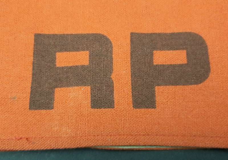 **Border War : 1970s SADF Regimental Police Red Cotton Brassard x1  **