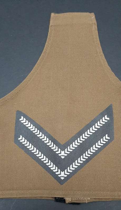 **Border War : 1980s SADF Corporal S/Printed Unissued Nutria Rank Brassard x 1 **