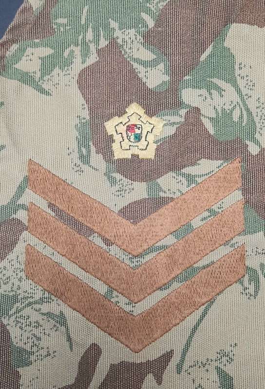 * Border War : 1980s 2nd Patt. Camouflage Sergeant Rank Brassard.**