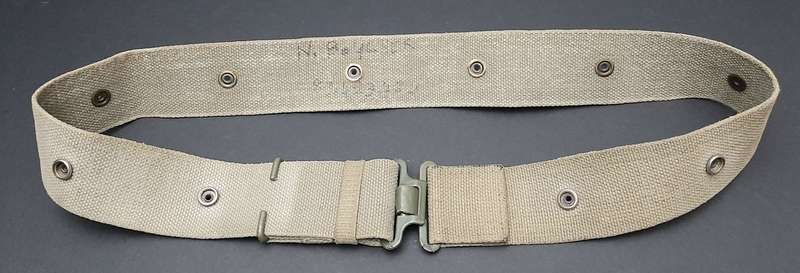 **Border War : 1970s SADF Patt.73 Webbing Belt w/ Grommets(Inscribed)**