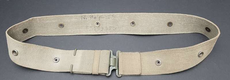 **Border War : 1970s SADF Patt.73 Webbing Belt w/ Grommets(Inscribed)**