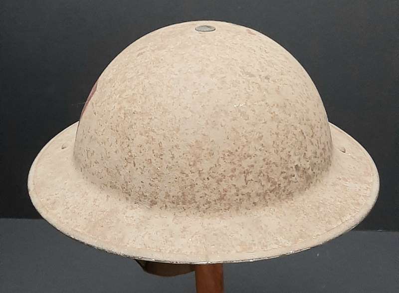 **RARE: WW2 Royal Engineers 1st Assault Brde Steel Helmet w/ Unit Insignia .**