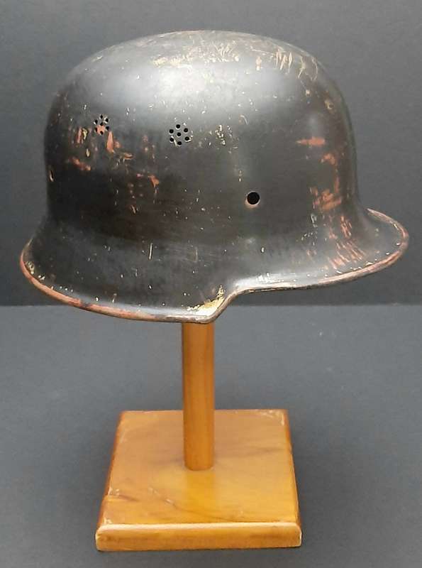 WW2: German M34 'Leichtmetall' Schützpolizei Helmet Shell (Harz).
