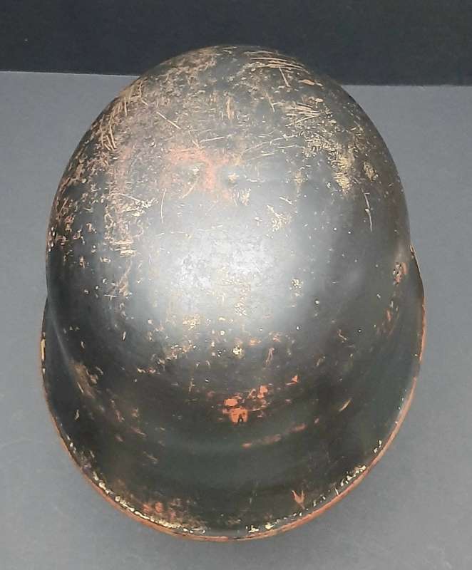WW2: German M34 'Leichtmetall' Schützpolizei Helmet Shell (Harz).