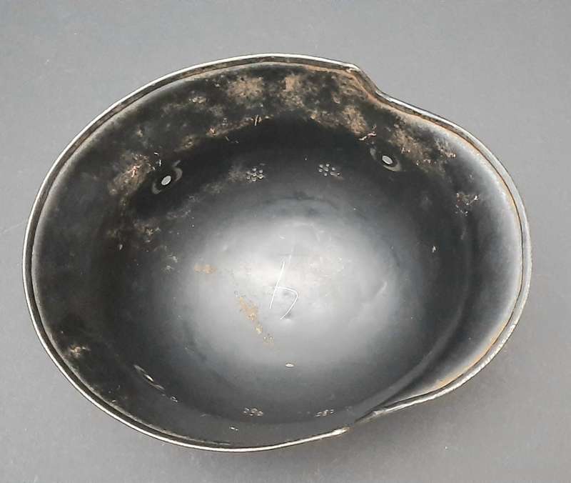 WW2: German M34 'Leichtmetall' Schützpolizei Helmet Shell (Harz).