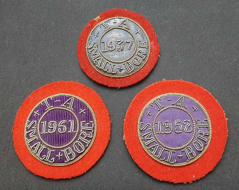 **WW2/ Post-War: British Territorial Army Bullion Shooting Award Roundels x 3 **.