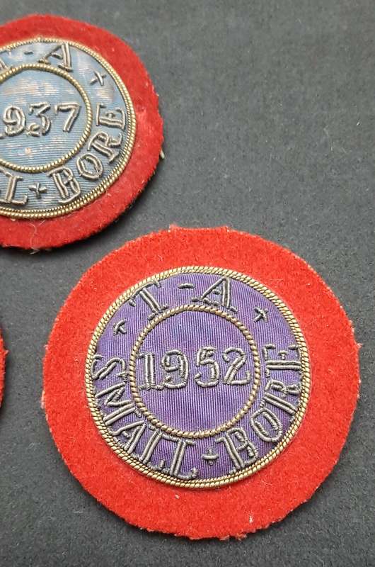 **WW2/ Post-War: British Territorial Army Bullion Shooting Award Roundels x 3 **.