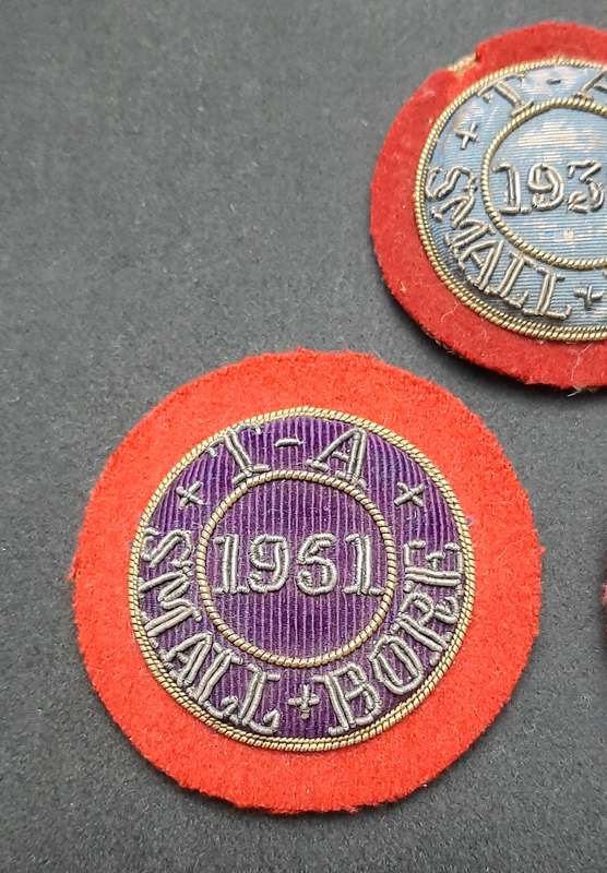 **WW2/ Post-War: British Territorial Army Bullion Shooting Award Roundels x 3 **.