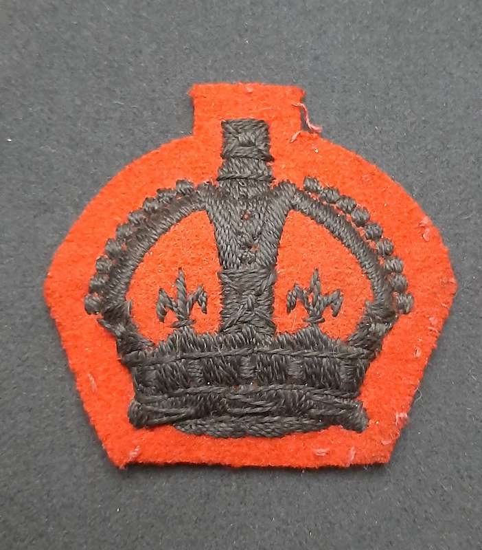 **RARE: WW2 British Army - King's Royal Rifle Corps R.S.M/ W.O. 2 Service Dress Rank Insignia x2).**