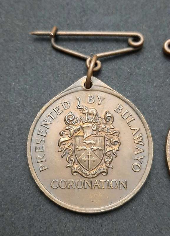 **WW2 & 1953  Coronation: Southern Rhodesia Commemorative Medallions x3 ( VF+).**
