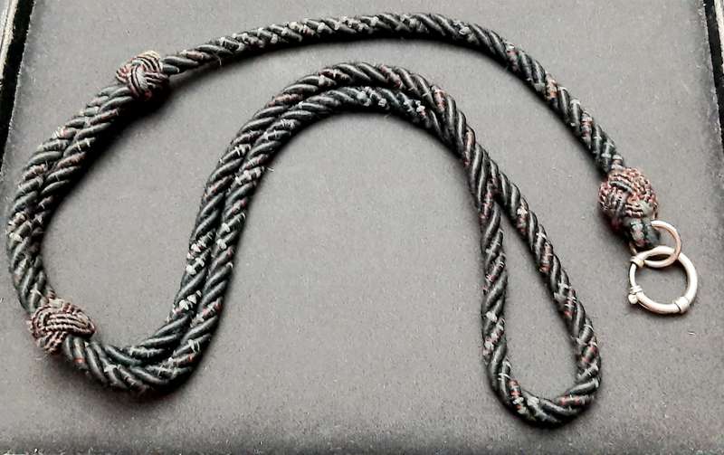 **WW2 British: King's Royal Rifle Corps R.S.M / W.O. 2 Regimental Lanyard (62cm).**