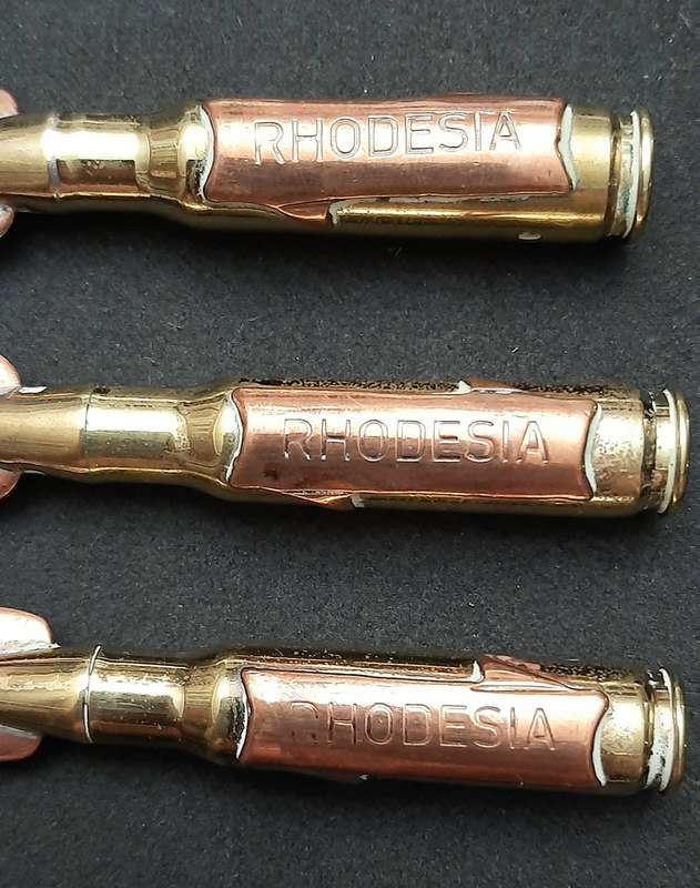 **BID PER ITEM: 1970s Rhodesian Bush War Copper & Brass 7.62mm Letter-Openers [INERT]21cm (USED).**