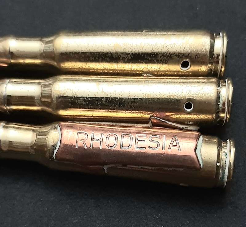 **BID PER ITEM: 1970s Rhodesian Bush War Copper & Brass 7.62mm Letter-Openers [INERT]21cm (USED).**