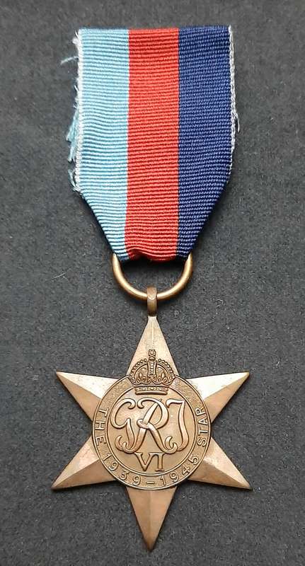 **WW2: 1939-45 Star Campaign Medal w/ Ribbon (British Issue).**