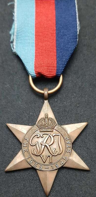 **WW2: 1939-45 Star Campaign Medal w/ Ribbon (British Issue).**