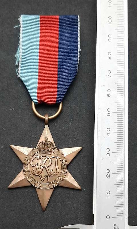 **WW2: 1939-45 Star Campaign Medal w/ Ribbon (British Issue).**