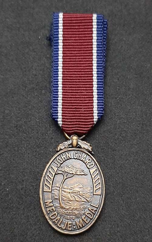Border War 1960s SADF: John Chard Miniature Medal w/ Ribbon