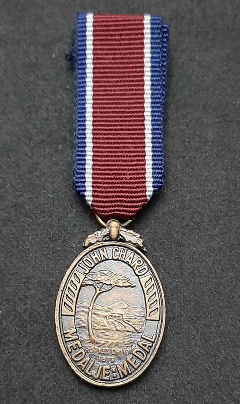 Border War 1960s SADF: John Chard Miniature Medal w/ Ribbon