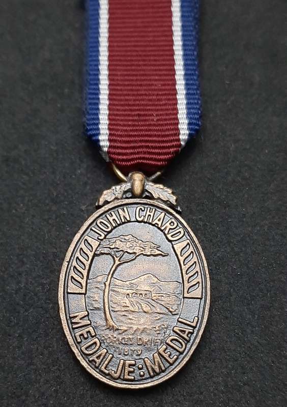 Border War 1960s SADF: John Chard Miniature Medal w/ Ribbon