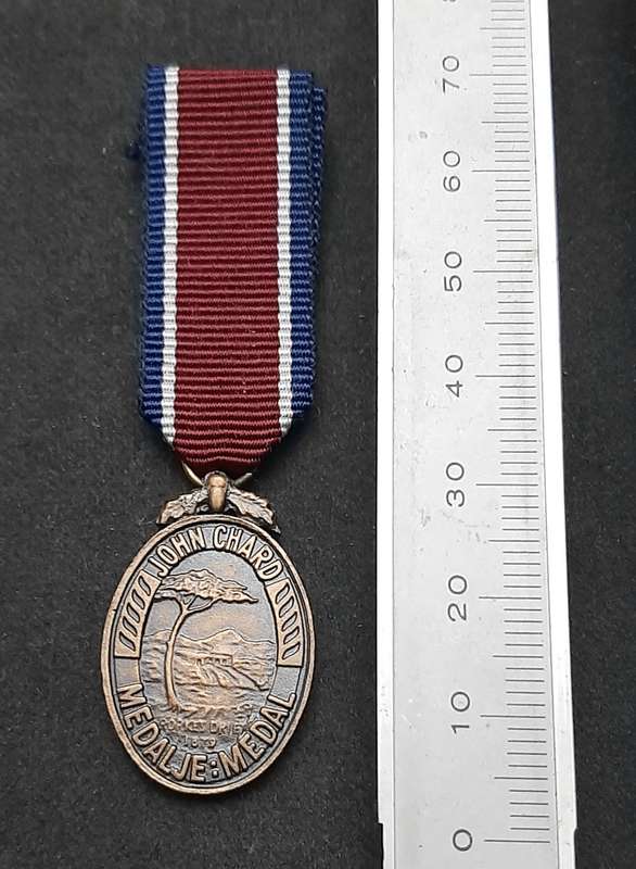 Border War 1960s SADF: John Chard Miniature Medal w/ Ribbon
