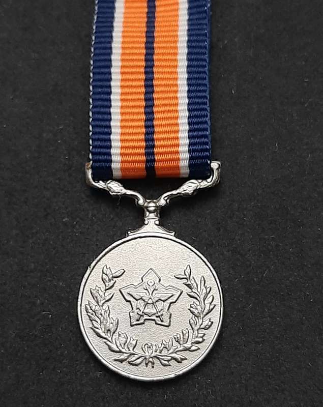 Border War 1980s : SADF Miniature General Service Medal w/ Ribbon