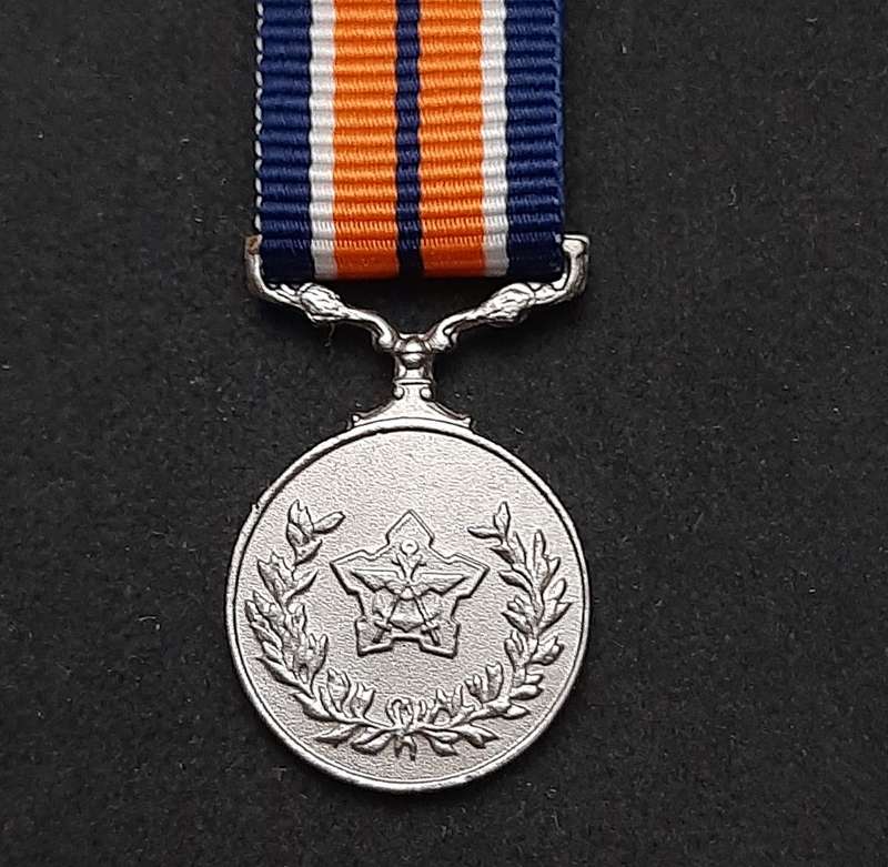 Border War 1980s : SADF Miniature General Service Medal w/ Ribbon