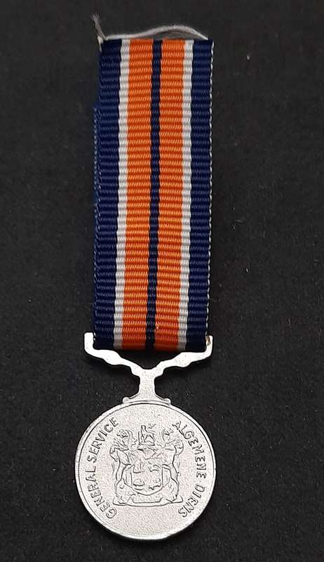 Border War 1980s : SADF Miniature General Service Medal w/ Ribbon