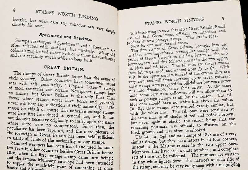 **RARE: 'Stamps Worth Finding' Philatelic H/Cover Book 1st Ed. (1904).**