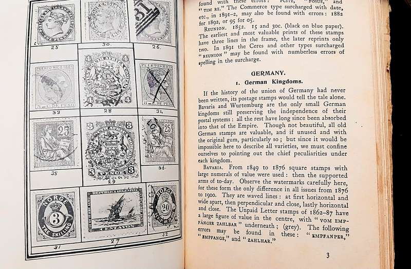**RARE: 'Stamps Worth Finding' Philatelic H/Cover Book 1st Ed. (1904).**
