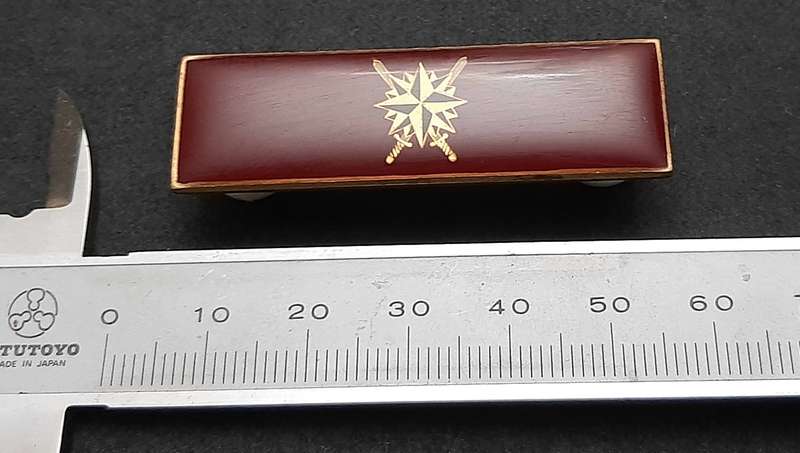 **Border War : 1980s SADF Reconnaissance Regiments HQ 'Recce' Lucite Command Bar (Pins)**