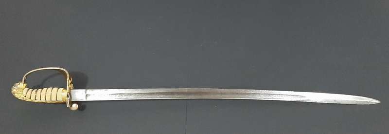 **RARE:  Victorian Royal Navy 1846 Pattern Officer's Sword w/ Rayskin Handle ( Silver & Co.)**