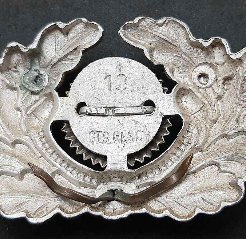 WW2 German: Army Officer's Type I Cap Cockade Insignia (No Pins)
