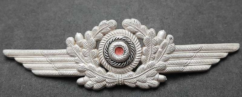 WW2 German: Luftwaffe NCO's Type I Cap Cockade Insignia (No Pins).