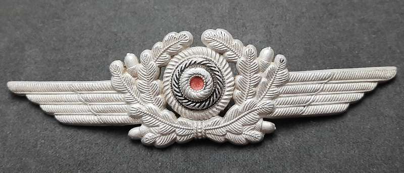 WW2 German: Luftwaffe NCO's Type I Cap Cockade Insignia (No Pins).