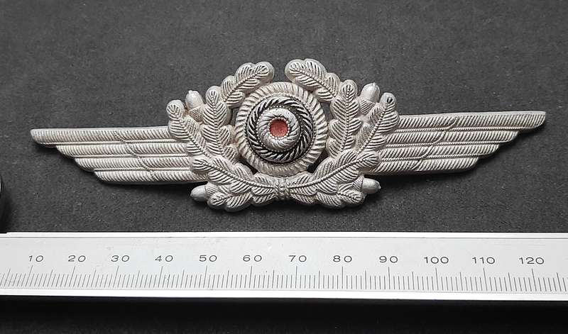 WW2 German: Luftwaffe NCO's Type I Cap Cockade Insignia (No Pins).