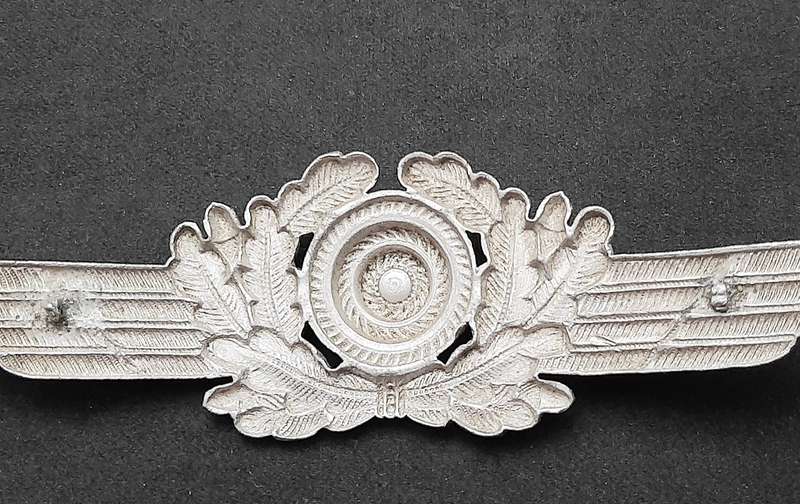 WW2 German: Luftwaffe NCO's Type I Cap Cockade Insignia (No Pins).