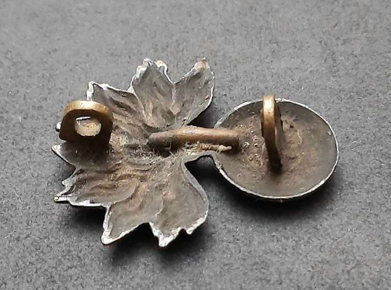 RARE: French , Franco-Prussian War- Grenadier Brass Cartridge Box Badge ( Lugs Intact).