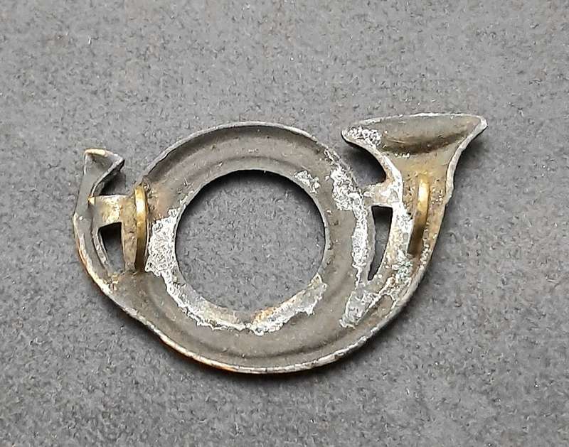 RARE: Franco-Prussian War , French Carbinier Brass Cartridge Box Badge ( Lugs Intact).