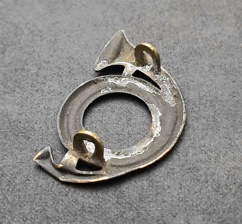 RARE: Franco-Prussian War , French Carbinier Brass Cartridge Box Badge ( Lugs Intact).