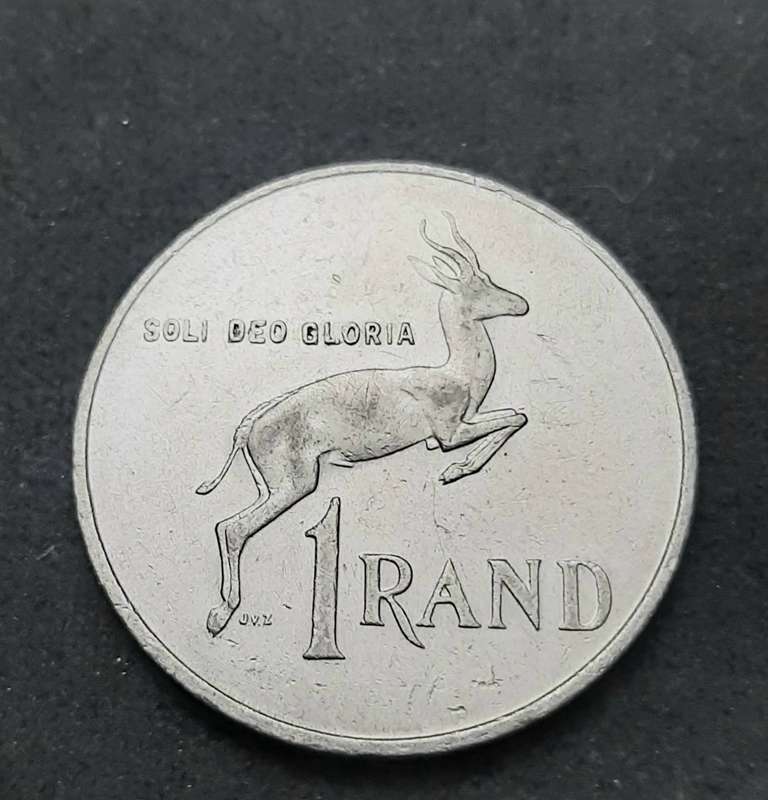 1970/80s South Africa: Lot 3 x Circulated Nickel R1 Coins (F)