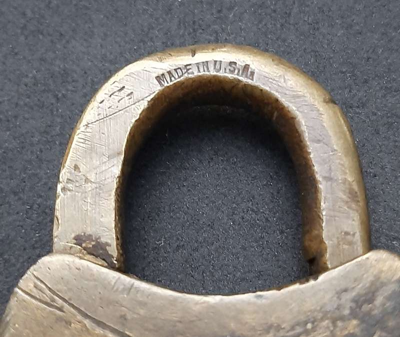 RARE: Early 20th Century American 'Miller' Brass Padlock (NO KEY)