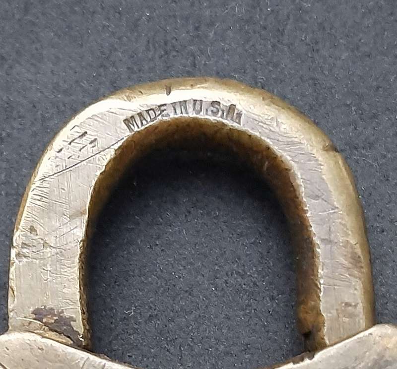 RARE: Early 20th Century American 'Miller' Brass Padlock (NO KEY)