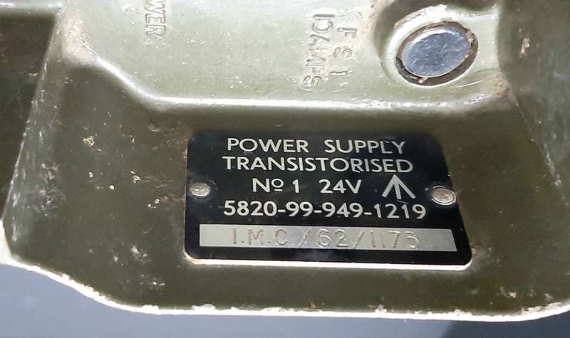 RARE: 1960s SADF NO.1 Radio Transistorised 24V Power Supply Unit (UK Mnfr.).