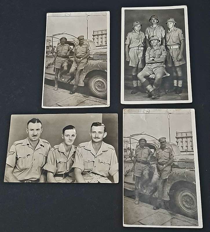 WW2: NMR 6th SA Armoured Division Egypt/ Italy B/w Photographs x4  (Inscribed).