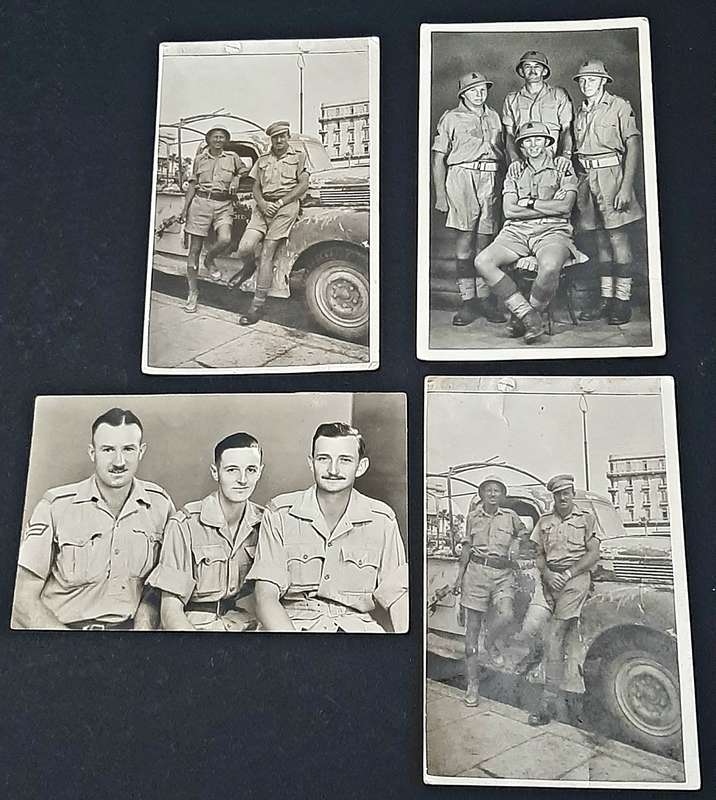WW2: NMR 6th SA Armoured Division Egypt/ Italy B/w Photographs x4  (Inscribed).